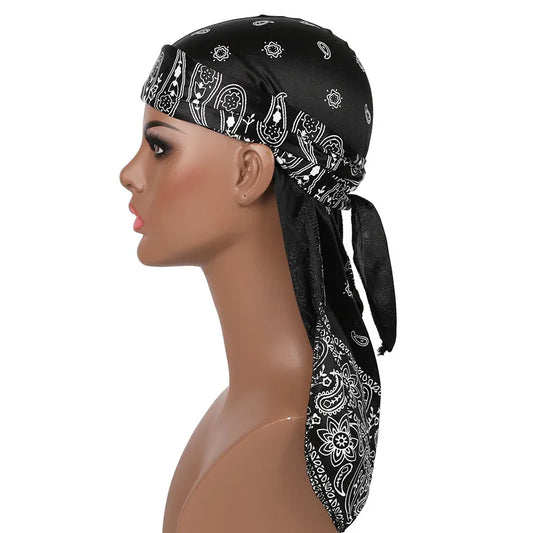 Paisley Print Silk Durag