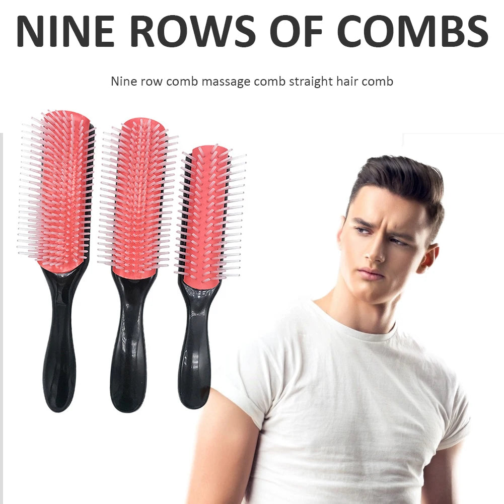 Salon Detangling Brush for Curly Hair Non-slip Hair Brush Scalp Massage Brushes Professional Salon Styling Tool