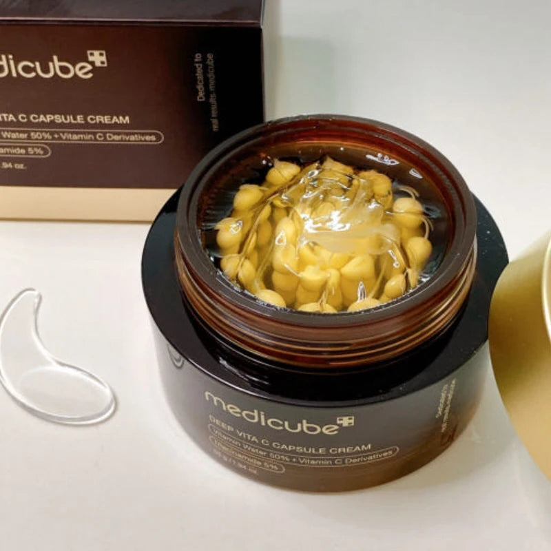 MEDICUBE DEEP VITA C CAPSULE CREAM for skin like korean glass