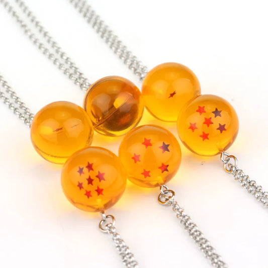 Dragon Ball Z Anime Dragon Ball 1-7 Star Necklace Chain Pendants Jewelry Accessories