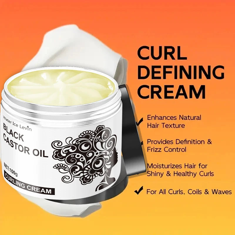Black Castor Oil Curly Elastic Cream