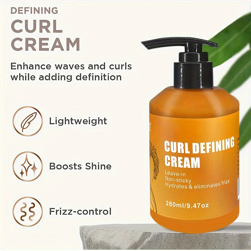 GZE CURL DEFINING CREAM with Argan Oil for Wavy and Curly Hair to define natural hair, reduce frizz and retain moisture flawlessly