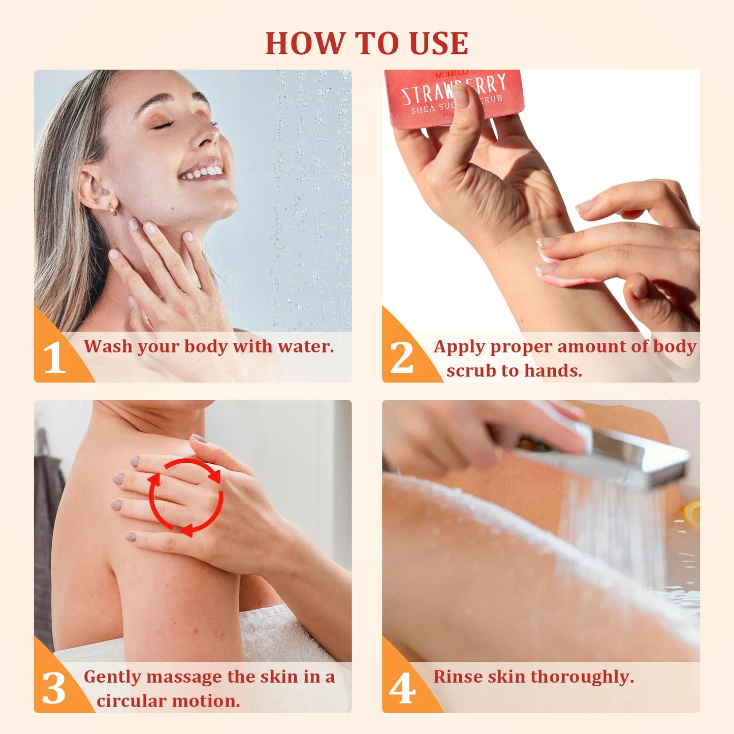 Shea Sugar Exfoliating Body Scrub for smooth, radiant, Youthful Skin