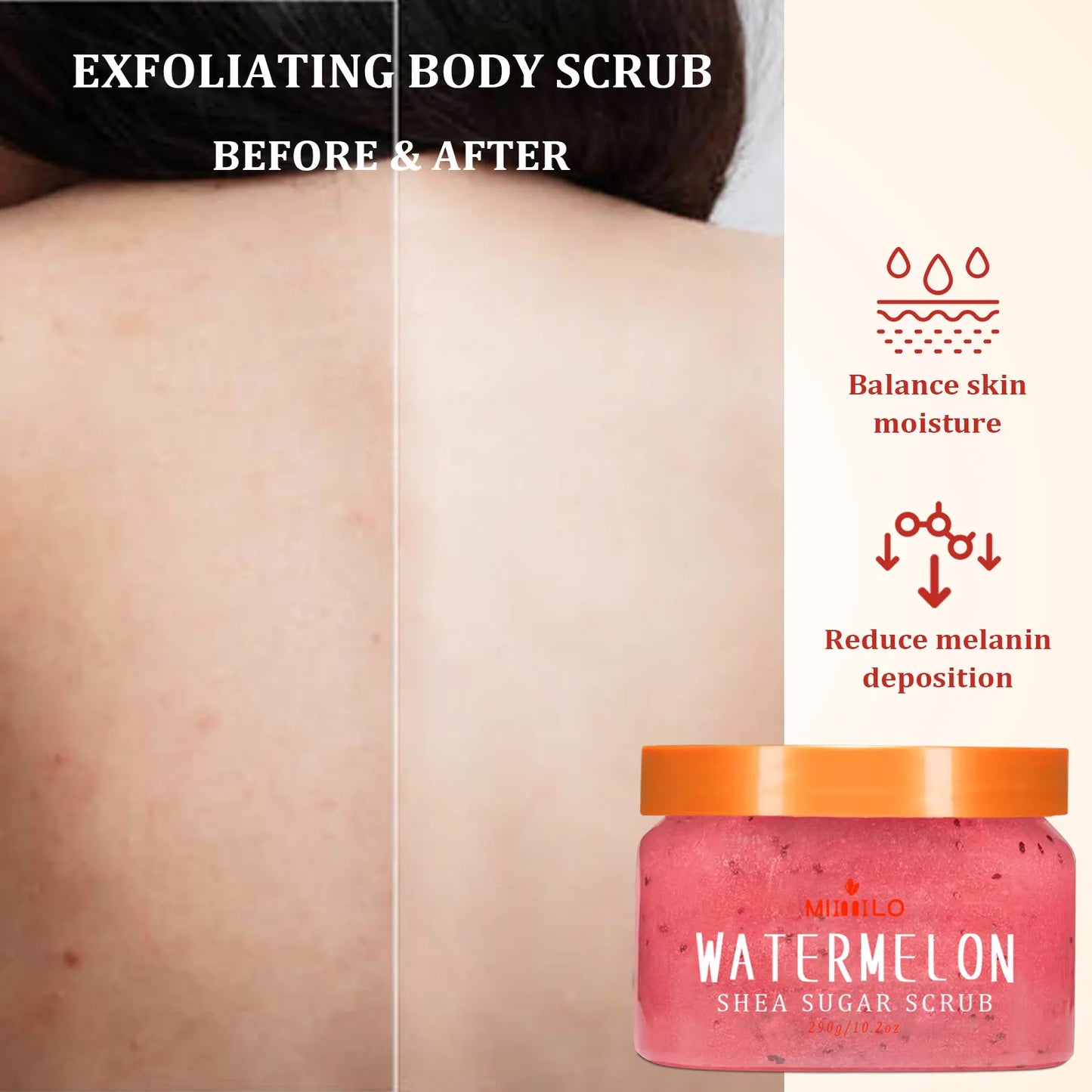 Shea Sugar Exfoliating Body Scrub for smooth, radiant, Youthful Skin