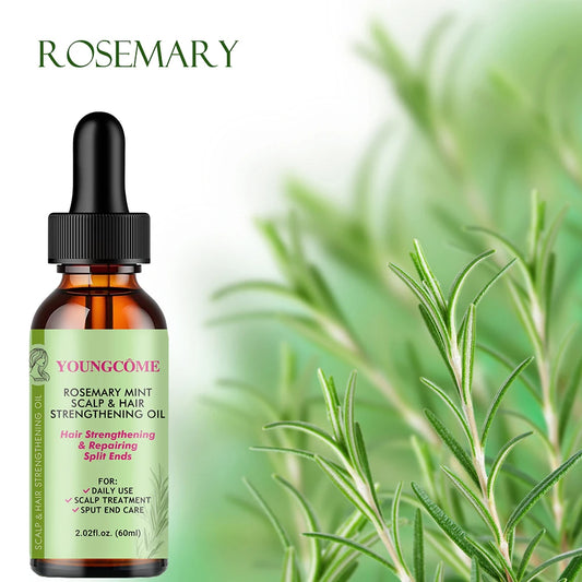 Hair Care Essential Lightweight Rosemary Mint Hair Strengthening Oil Nourishing Treatment, Stimulating Growth, Reducing itch, and retaining scalp and hair moisture for more length retention
