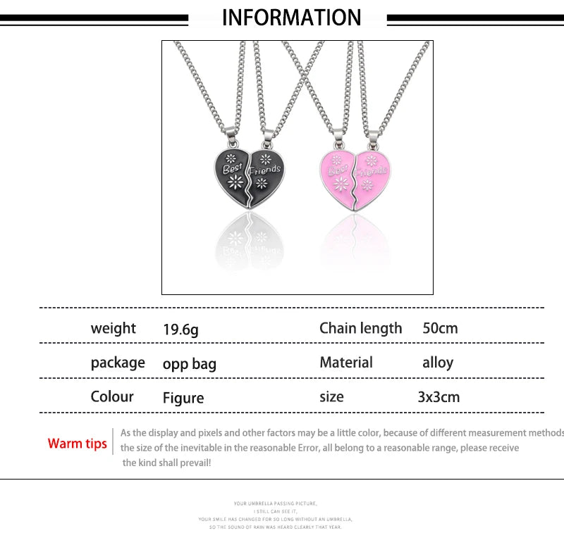 Couple/Best Friend Necklaces (Yin-Yang, Heart, etc)