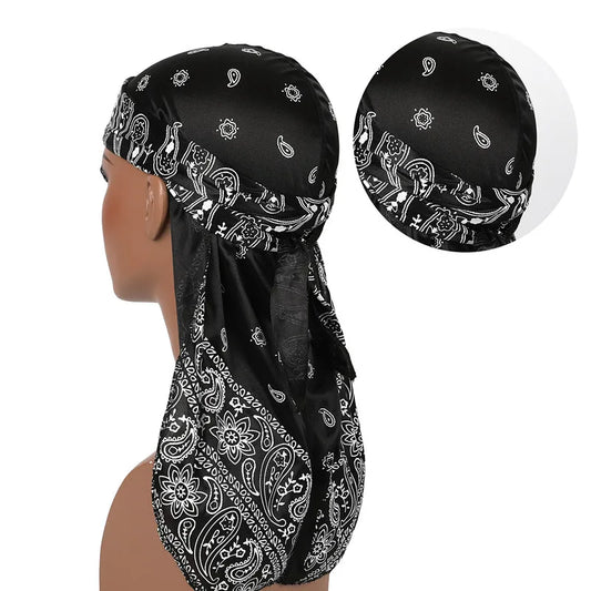 Paisley Print Silk Durag