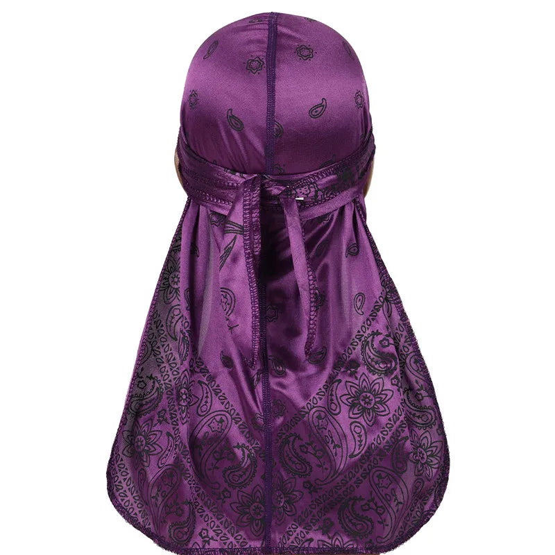 Paisley Print Silk Durag