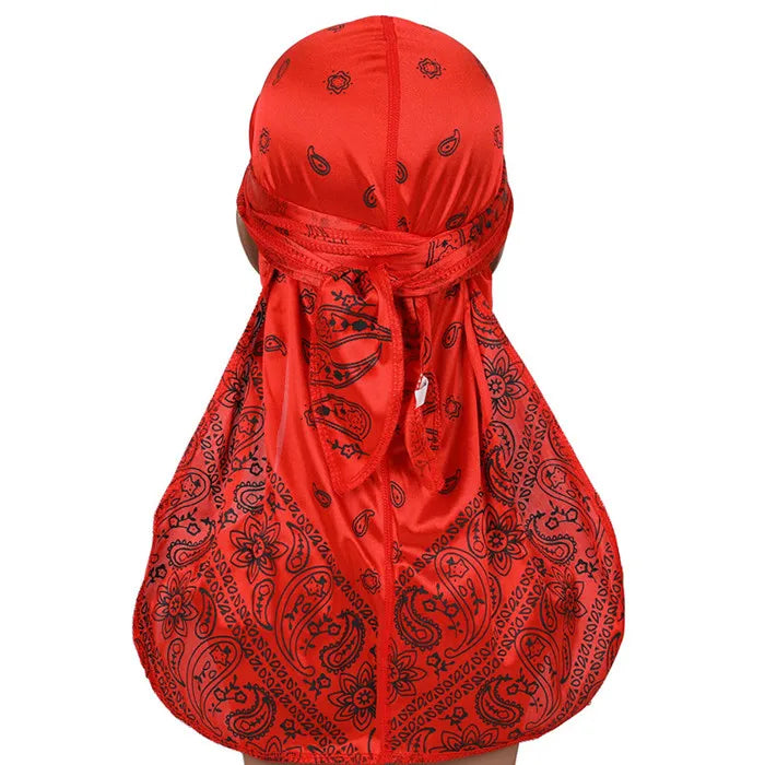 Paisley Print Silk Durag