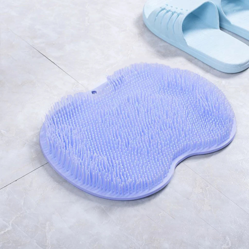 Non-slip Silicone Foot Massage Pad Shower Mat Wash Foot Pad Exfoliating Cleaning Tool Stick on any Surface