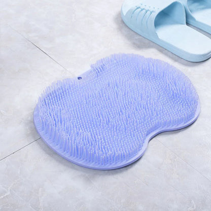 Non-slip Silicone Foot Massage Pad Shower Mat Wash Foot Pad Exfoliating Cleaning Tool Stick on any Surface