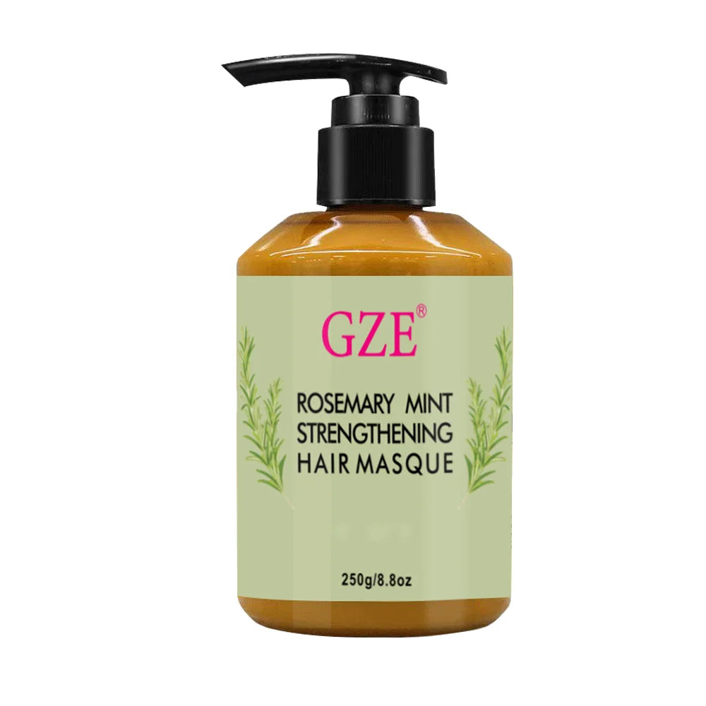 GZE Rosemary Mint Strong Hair Masque Hair Mask Conditioner Hair Care Pepper Mint Enhanced Deep Moisturizing
