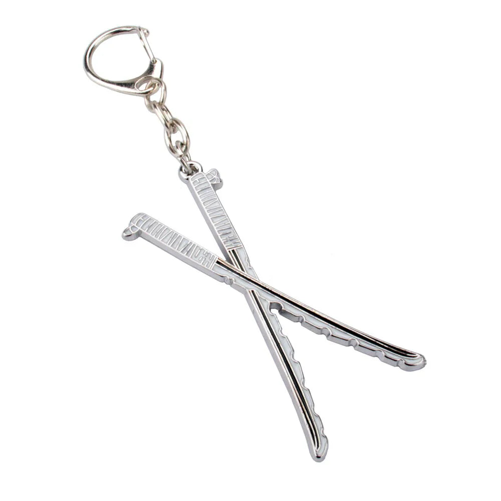 Anime Demon Slayer Kimetsu no Yaiba Keychain Anime Cosplay Sword Key Chains Metal Pendant Keyring llaveros Accessories Gifts
