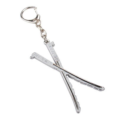 Anime Demon Slayer Kimetsu no Yaiba Keychain Anime Cosplay Sword Key Chains Metal Pendant Keyring llaveros Accessories Gifts
