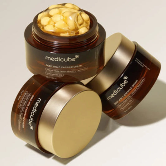 MEDICUBE DEEP VITA C CAPSULE CREAM for skin like korean glass