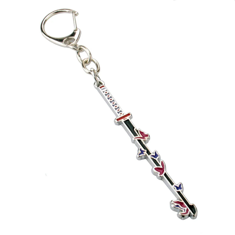 Anime Demon Slayer Kimetsu no Yaiba Keychain Anime Cosplay Sword Key Chains Metal Pendant Keyring llaveros Accessories Gifts