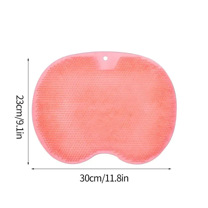 Non-slip Silicone Foot Massage Pad Shower Mat Wash Foot Pad Exfoliating Cleaning Tool Stick on any Surface