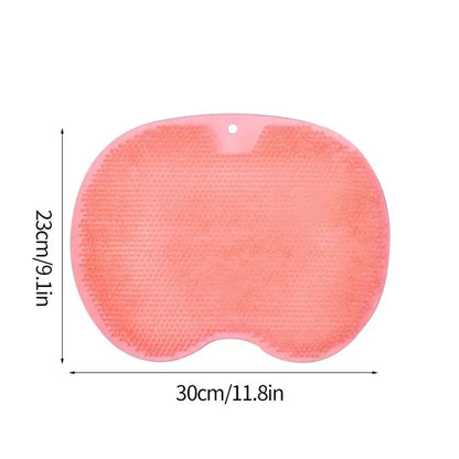 Non-slip Silicone Foot Massage Pad Shower Mat Wash Foot Pad Exfoliating Cleaning Tool Stick on any Surface