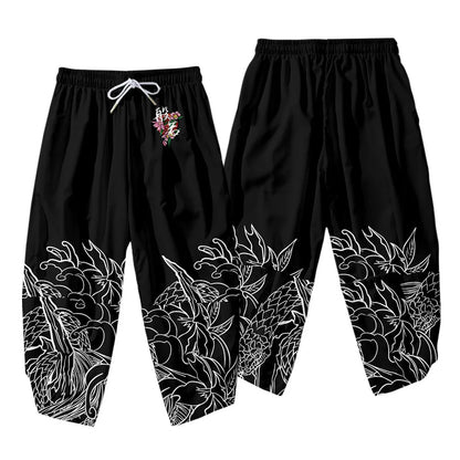 Kuro-Kimono Print Print Buddha Stones (Kimono Top not included)