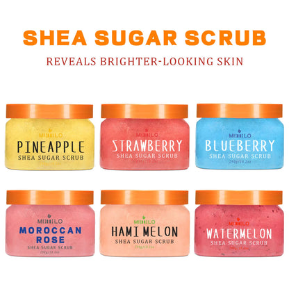 Shea Sugar Exfoliating Body Scrub for smooth, radiant, Youthful Skin