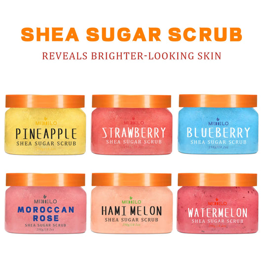 Shea Sugar Exfoliating Body Scrub for smooth, radiant, Youthful Skin