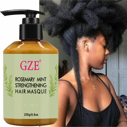 GZE Rosemary Mint Strong Hair Masque Hair Mask Conditioner Hair Care Pepper Mint Enhanced Deep Moisturizing
