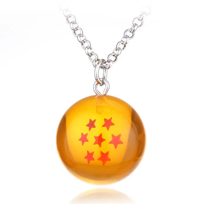 Dragon Ball Z Anime Dragon Ball 1-7 Star Necklace Chain Pendants Jewelry Accessories