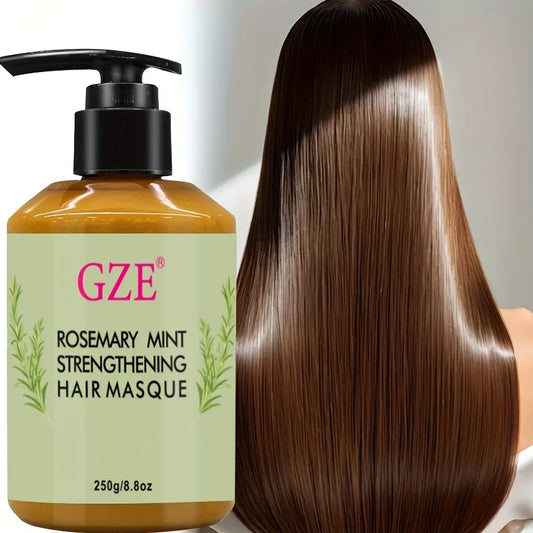 GZE Rosemary Mint Strong Hair Masque Hair Mask Conditioner Hair Care Pepper Mint Enhanced Deep Moisturizing