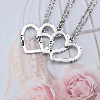 Love/Friendship Pendant Necklace 2 Pcs/ Set Rainbow Broken Heart BFF Good Friends Friendship Jewelry