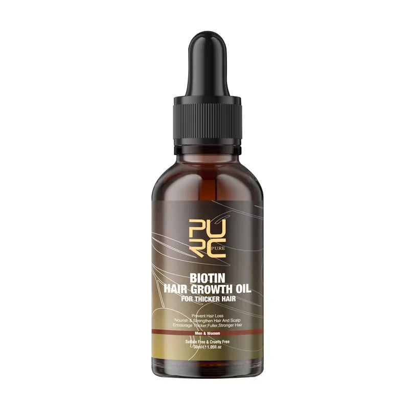 PURC Biotin Hair Growth Oil, Shampoo And Conditioner stimilates, Nourishes and strengthens hair