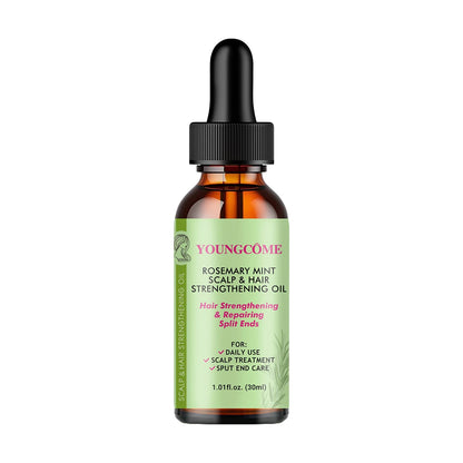 Hair Care Essential Lightweight Rosemary Mint Hair Strengthening Oil Nourishing Treatment, Stimulating Growth, Reducing itch, and retaining scalp and hair moisture for more length retention