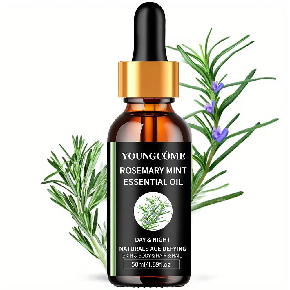 Rosemary Mint Essential Oil for Hair Growth - Natural Hair Film Treatment to Strengthen & Thicken Hair 2025 New Formula 1/2set