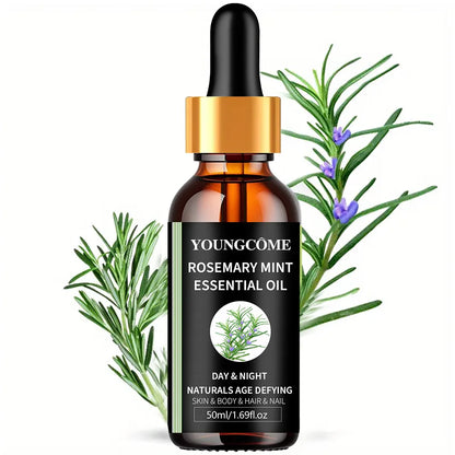 Rosemary Mint Essential Oil for Hair Growth - Natural Hair Film Treatment to Strengthen & Thicken Hair 2025 New Formula 1/2set