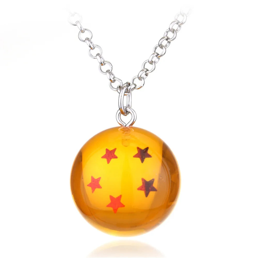 Dragon Ball Z Anime Dragon Ball 1-7 Star Necklace Chain Pendants Jewelry Accessories