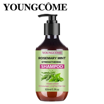 YOUNGCOME Rosemary Mint Shampoo Cleanses, moisturizes leaves hair/scalp feeling hydrated, refreshed with a cool tingle