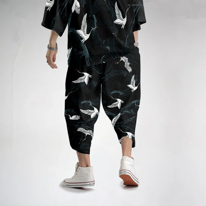 Kuro-Kimono Print Print Buddha Stones (Kimono Top not included)