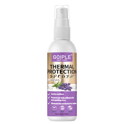 GOIPLE Lavender Extract Heat Thermal Protection Spray Shine Moisturize Split Ends Protect Hair Damage For Natural Hair and Wigs