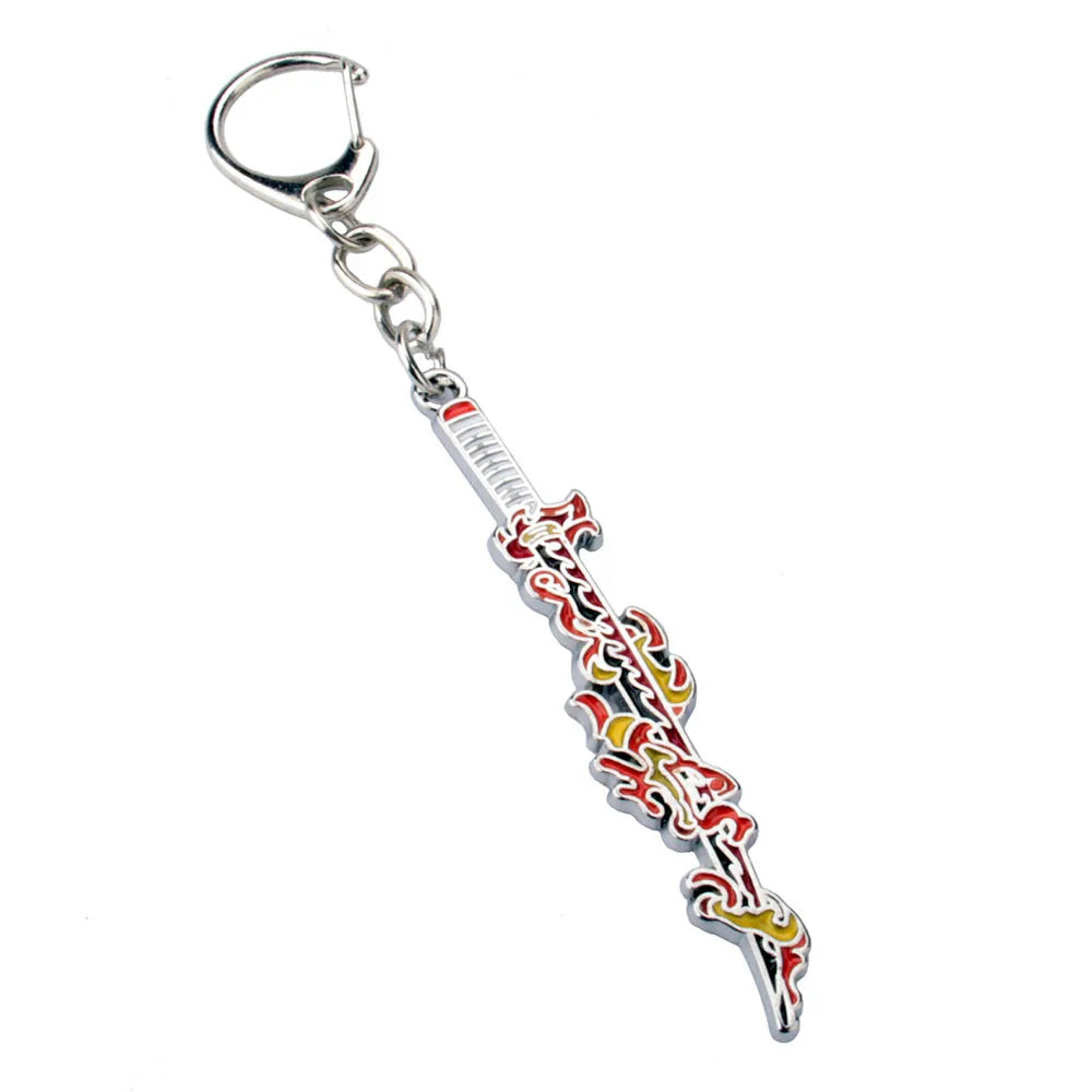 Anime Demon Slayer Kimetsu no Yaiba Keychain Anime Cosplay Sword Key Chains Metal Pendant Keyring llaveros Accessories Gifts
