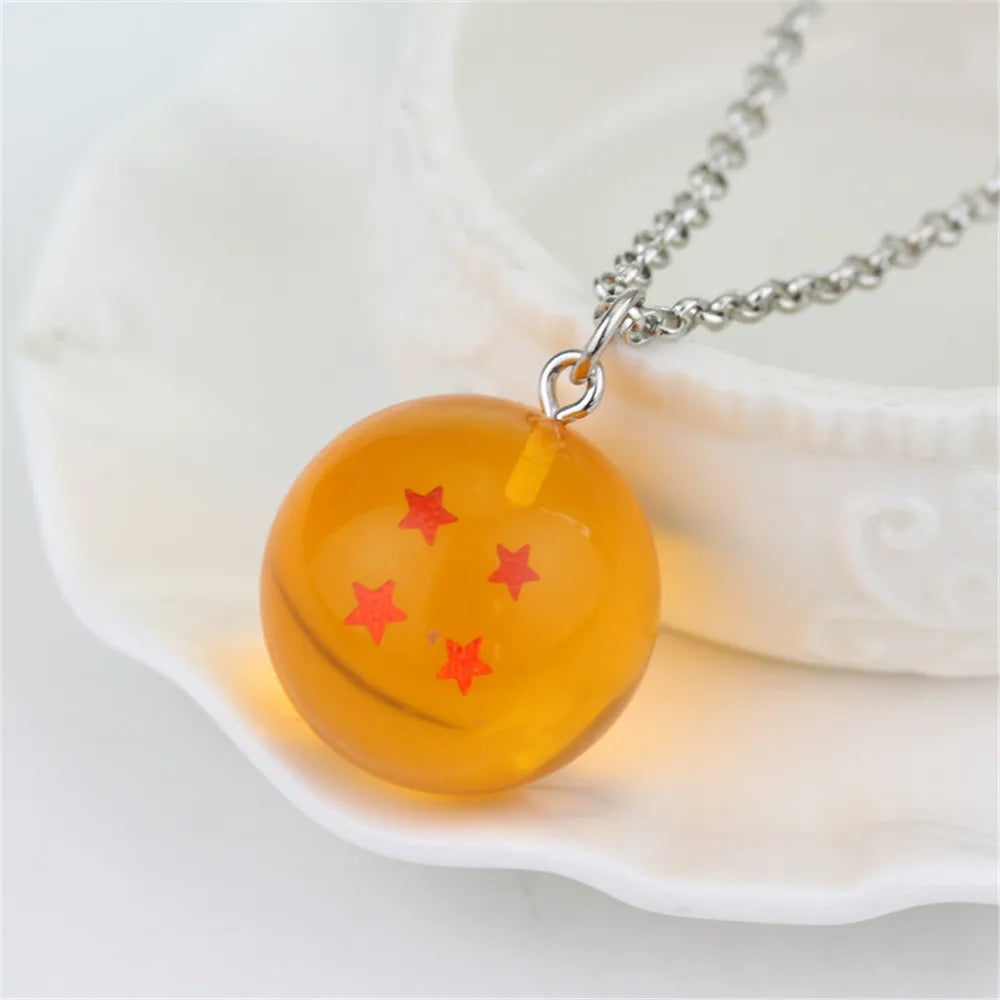 Dragon Ball Z Anime Dragon Ball 1-7 Star Necklace Chain Pendants Jewelry Accessories