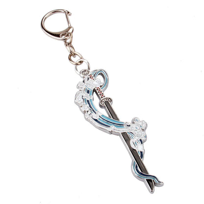 Anime Demon Slayer Kimetsu no Yaiba Keychain Anime Cosplay Sword Key Chains Metal Pendant Keyring llaveros Accessories Gifts