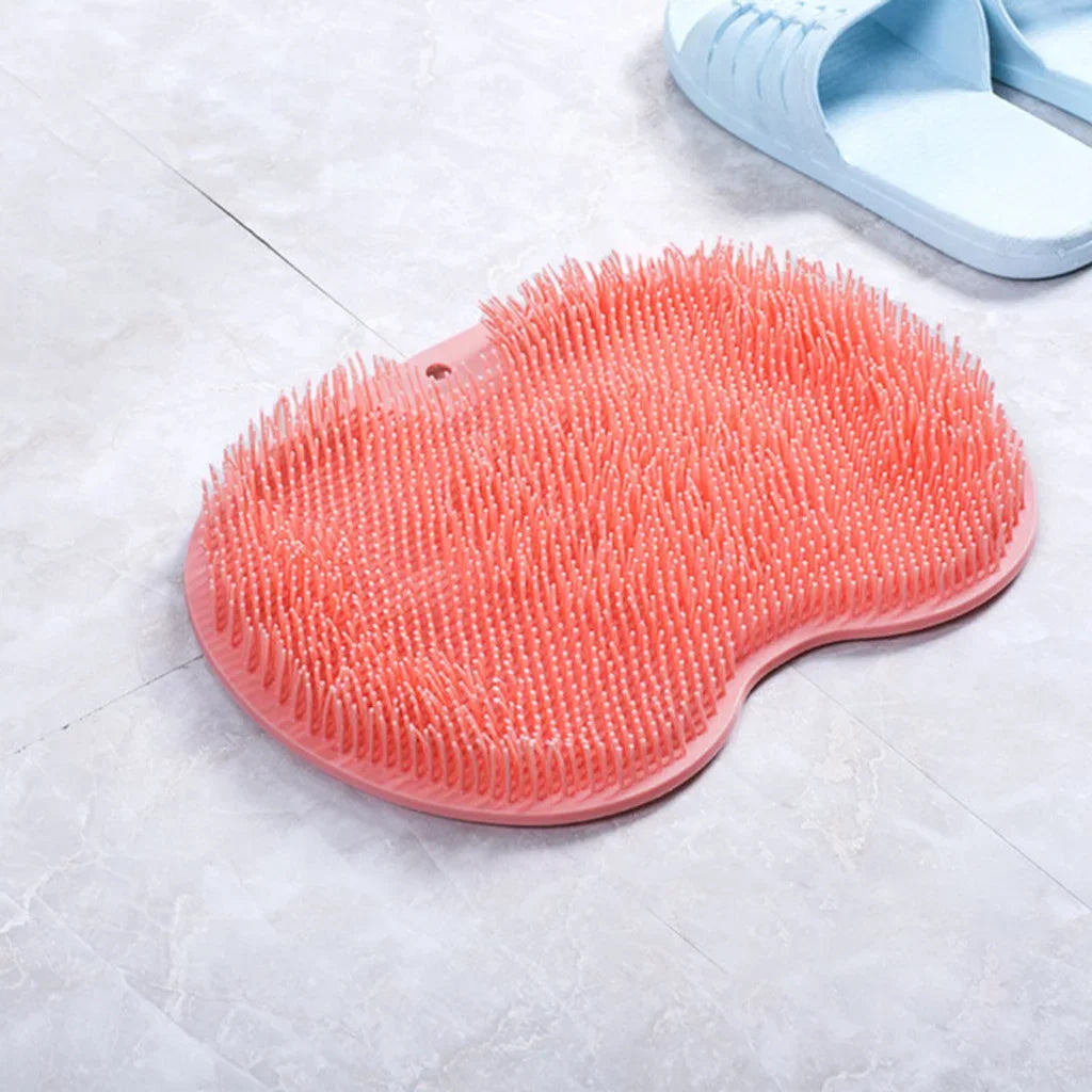 Non-slip Silicone Foot Massage Pad Shower Mat Wash Foot Pad Exfoliating Cleaning Tool Stick on any Surface