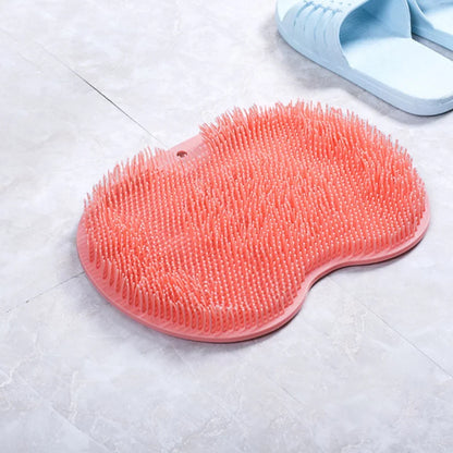 Non-slip Silicone Foot Massage Pad Shower Mat Wash Foot Pad Exfoliating Cleaning Tool Stick on any Surface