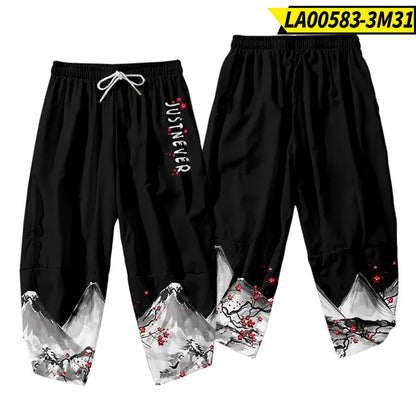 Kuro-Kimono Print Print Buddha Stones (Kimono Top not included)