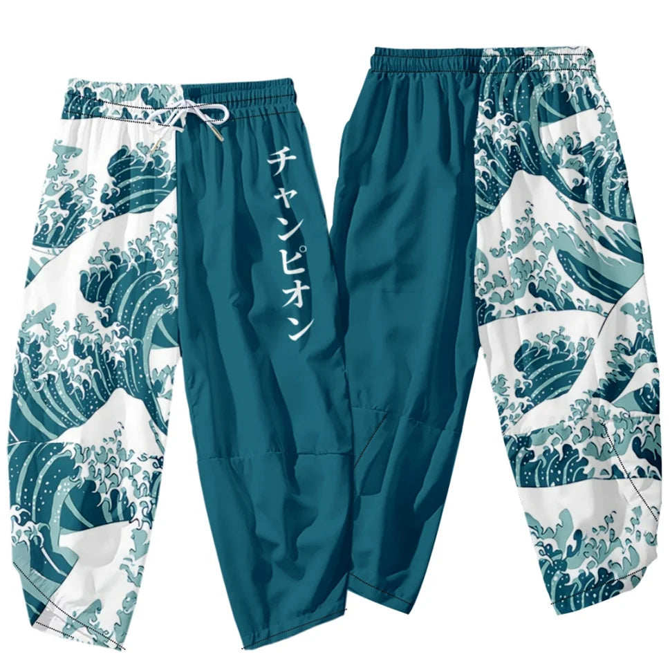 Kuro-Kimono Print Print Buddha Stones (Kimono Top not included)