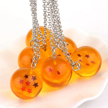 Dragon Ball Z Anime Dragon Ball 1-7 Star Necklace Chain Pendants Jewelry Accessories