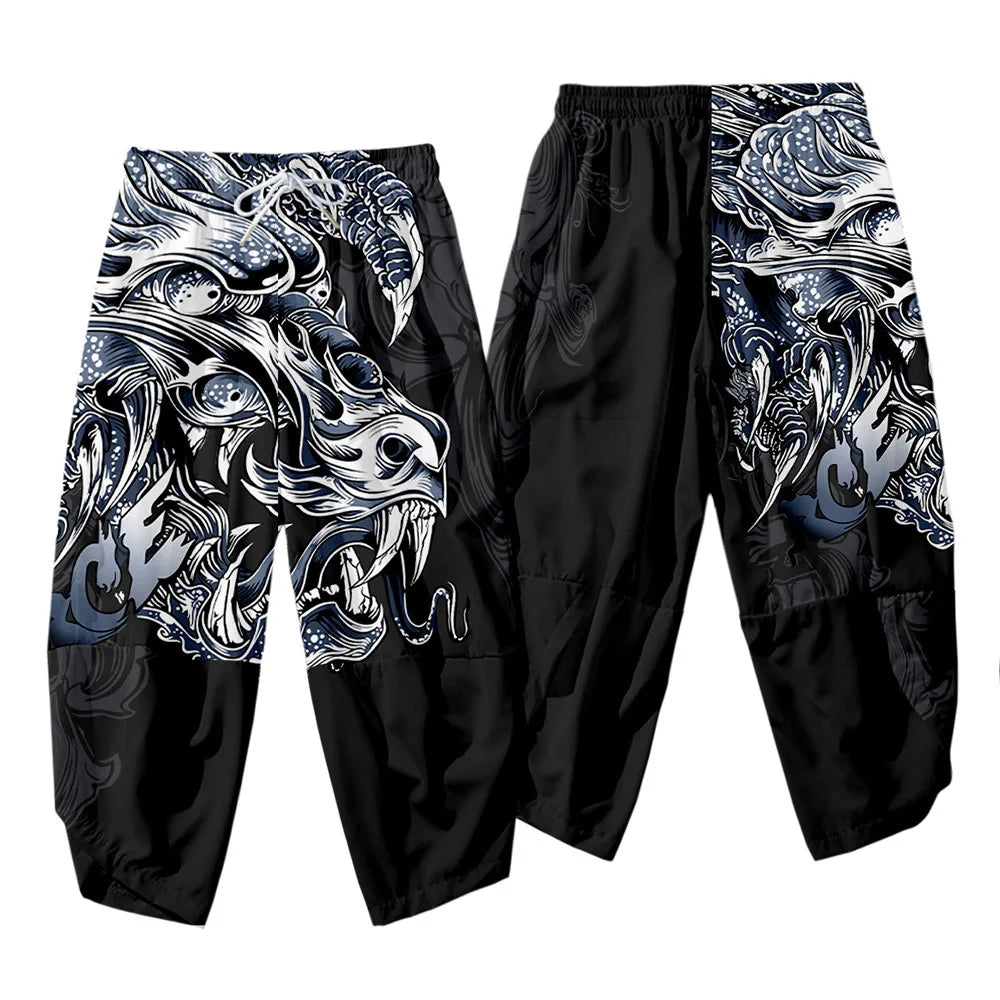 Kuro-Kimono Print Print Buddha Stones (Kimono Top not included)