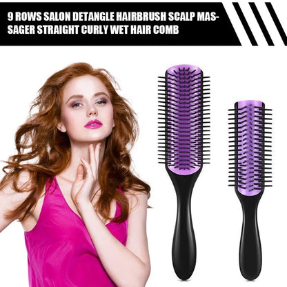 1PC 9 Rows Combs Wet Brush
