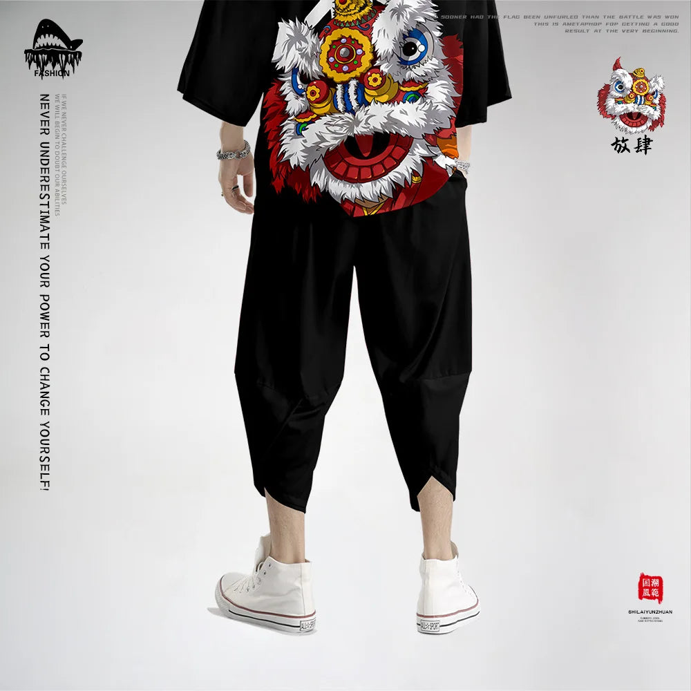 Kuro-Kimono Print Print Buddha Stones (Kimono Top not included)