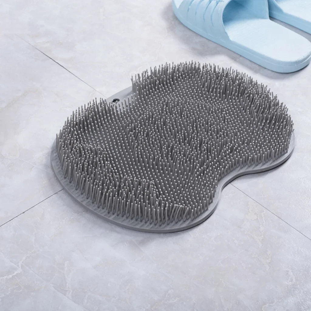 Non-slip Silicone Foot Massage Pad Shower Mat Wash Foot Pad Exfoliating Cleaning Tool Stick on any Surface