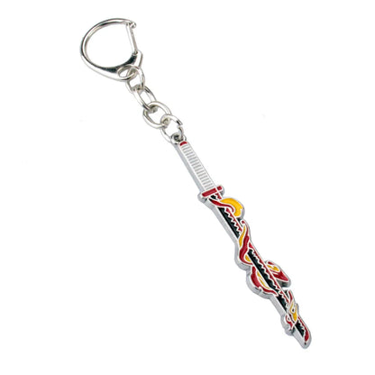 Anime Demon Slayer Kimetsu no Yaiba Keychain Anime Cosplay Sword Key Chains Metal Pendant Keyring llaveros Accessories Gifts